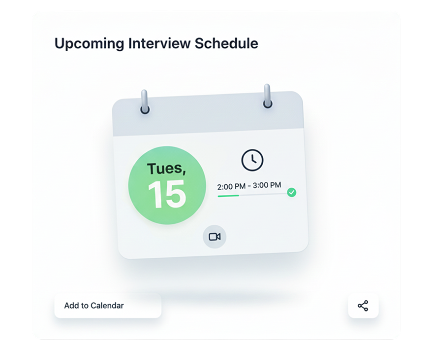 Attend Live Interviews