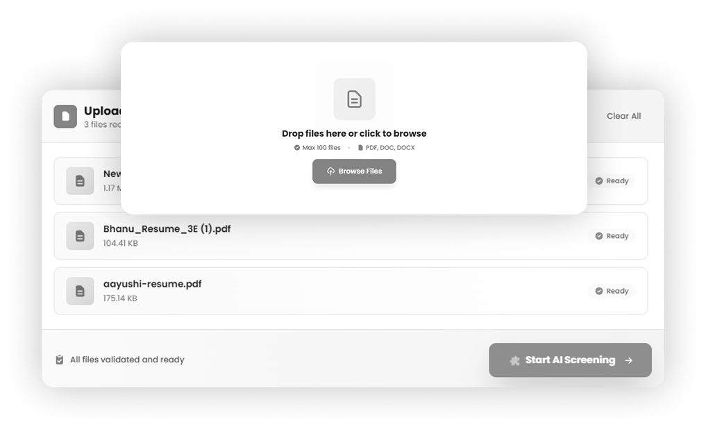 Upload Resumes in Bulk